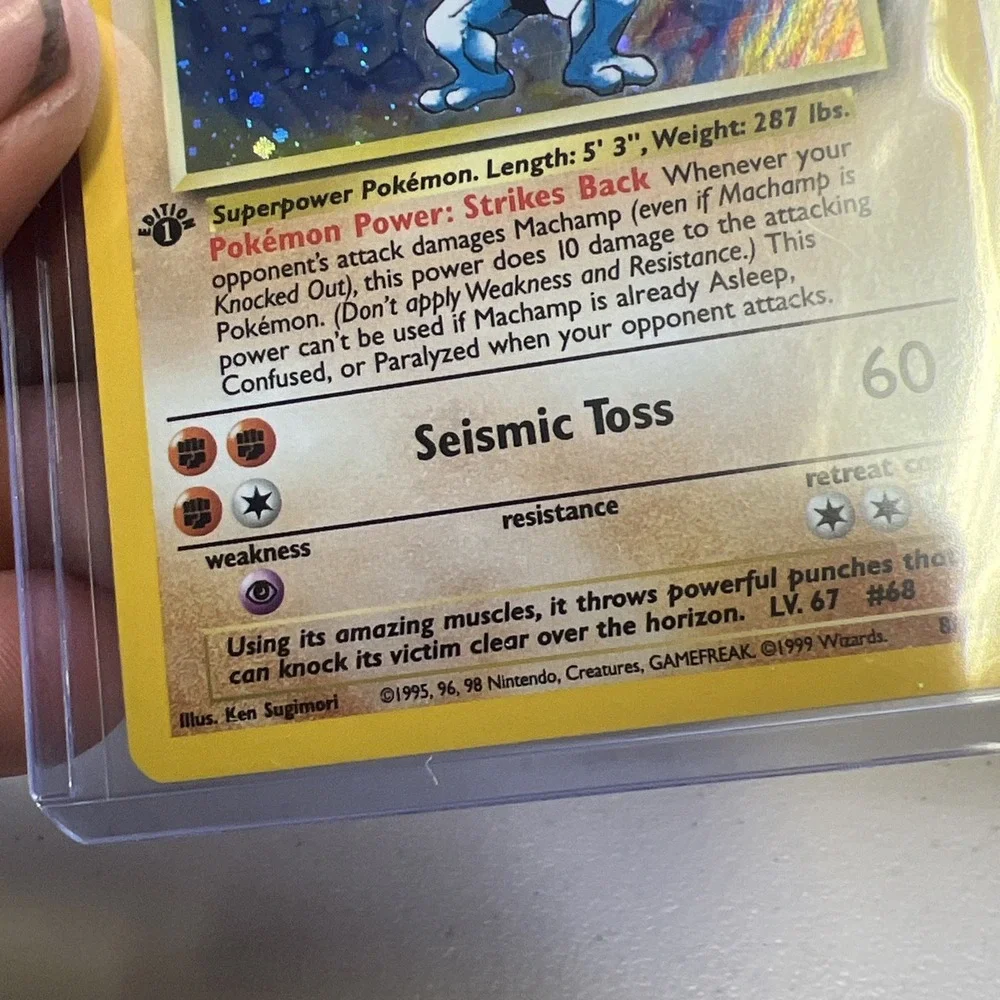 1st Edition Machamp 8/102 Deck Exclusives Holofoil